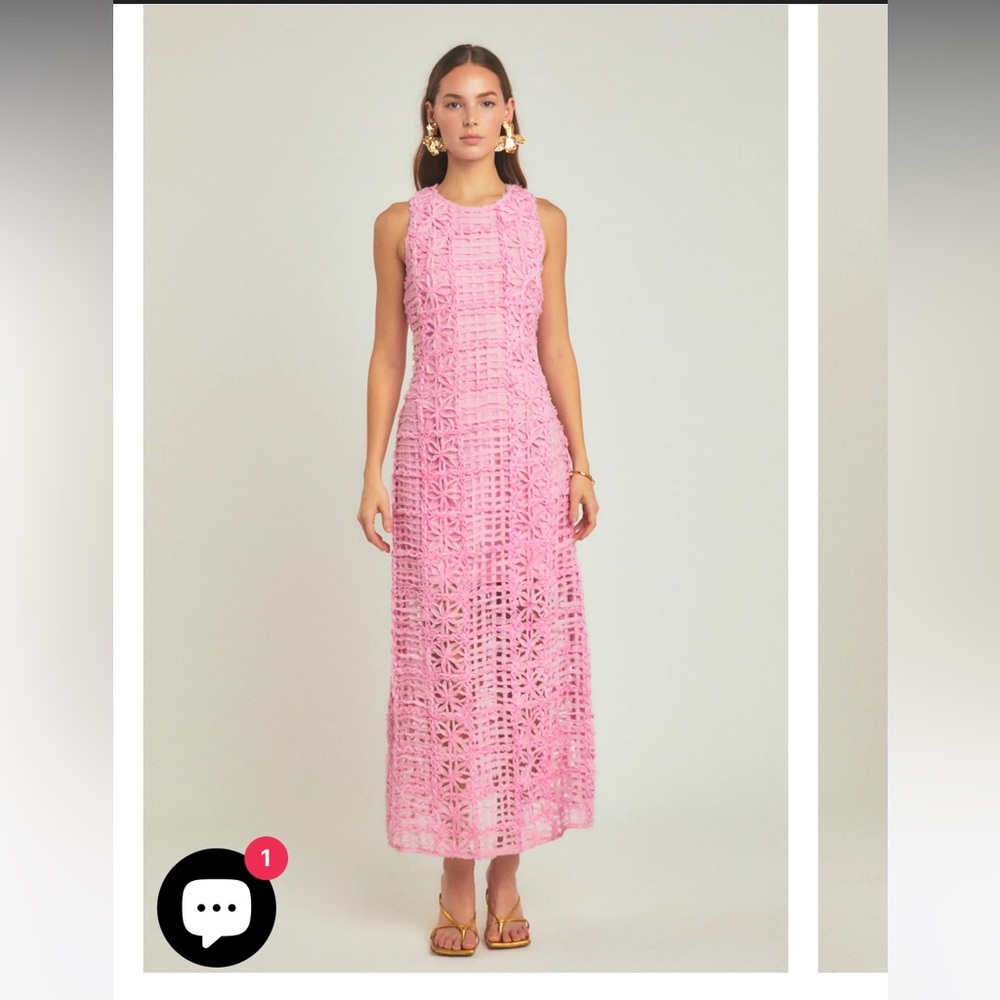TEXTURED SLEEVELESS MAXI DRESS